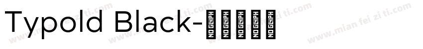 Typold Black字体转换